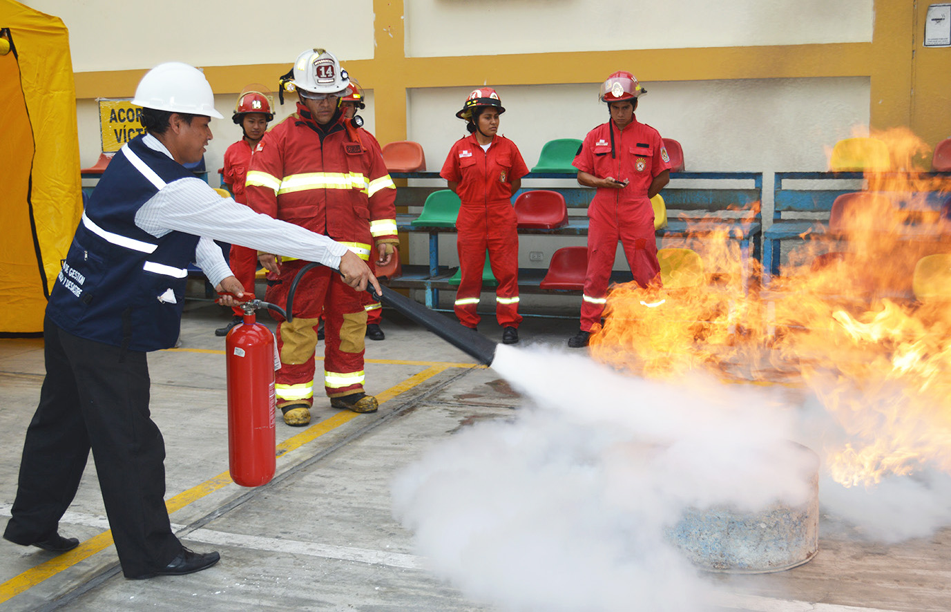 Control de incendios y Manejo de extintores